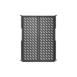 Полка выдвижная 19дюйм Ш418хГ600мм для шкафа и стойки глубиной 800мм черн. TLK TLK-SHFC-600R-BK