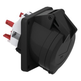 Розетка панельная Schuko 32А 230-380 IP44 Quick Connect черн. Bals 120441