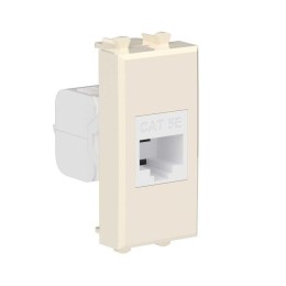 Розетка компьютерная 1мод. Avanti "Ванильная дымка" RJ45 кат.5E без шторок модульная механизм DKC 44