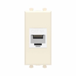 Розетка компьютерная 1мод. Avanti "Ванильная дымка" RJ45 кат.6A без шторок модульная механизм DKC 44