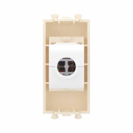 Розетка компьютерная 1мод. Avanti "Ванильная дымка" RJ45 кат.6A без шторок модульная механизм DKC 44