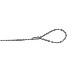 Трос стальной 2мм L5000 с петлей EKF trp-5