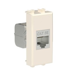 Розетка компьютерная 1мод. Avanti "Ванильная дымка" RJ45 кат.5E без шторок экранир. модульная механи