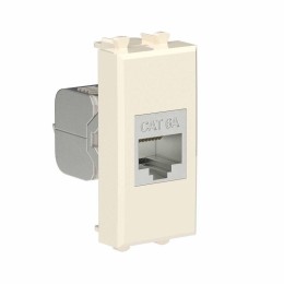 Розетка компьютерная 1мод. Avanti "Ванильная дымка" RJ45 кат.6A без шторок экранир. модульная механи