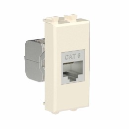 Розетка компьютерная 1мод. Avanti "Ванильная дымка" RJ45 кат.6 без шторок экранир. модульная механиз
