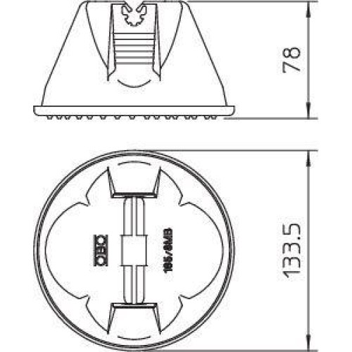 Держатель проволоки d8мм для плоской кровли Тип:165 MBG RD8 OBO 5218691