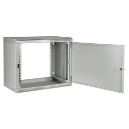 Шкаф телекоммуникационный настенный разборный 19дюйм 15U(600х450) ШТ-НСр-15U-600-450-М дверь металл