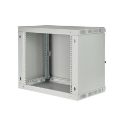 Шкаф телекоммуникационный настенный разборный 19дюйм 15U(600х450) ШТ-НСр-15U-600-450-М дверь металл