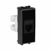 Розетка компьютерная 1мод. Avanti "Черный квадрат" RJ45 кат.6A без шторок модульная механизм DKC 440