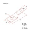 Наконечник медный ТМ 50-10-11 (50кв.мм - d11мм) (уп.5шт) Rexant 07-5323-1