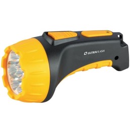 Фонарь аккумуляторный LED3807 7LED 2 режима аккум. SLA 220В пластик. черн./желт. (кор.) Ultraflash 9