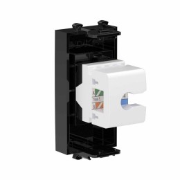 Розетка компьютерная 1мод. Avanti "Черный квадрат" RJ45 кат.6 без шторок модульная механизм DKC 4402