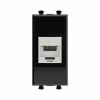 Розетка компьютерная 1мод. Avanti "Черный квадрат" RJ45 кат.6A без шторок экранир. модульная механиз