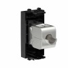 Розетка компьютерная 1мод. Avanti "Черный квадрат" RJ45 кат.6A без шторок экранир. модульная механиз
