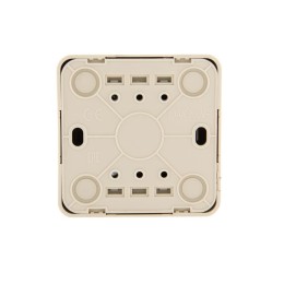Кнопка звонка 1-кл. 1п ОП Viola 10А IP20 крем. LEZARD 751-0300-103