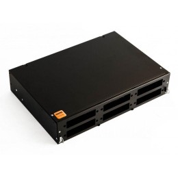 Бокс оптический FO-19V-2U-6xSLT-W130H30-48UN-BK универс. 19дюйм выдвижн. с полкой от 8 до 48 портов