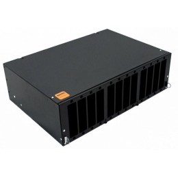 Бокс оптический FO-19V-3U-12xSLT-W130H30-96UN-BK универс. 19дюйм выдвижн. с полкой от 8 до 96 портов