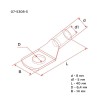 Наконечник ТМЛ 10кв.мм 10-6-5 d6мм ГОСТ 7386-80 (уп.100шт) Rexant 07-5308-5