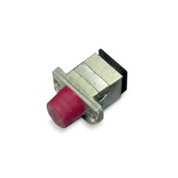 Адаптер проходной оптический FA-S11Z-FC/SC-N/RD-SL FC-SC SM/MM simplex корпус металл; красн. колпачк