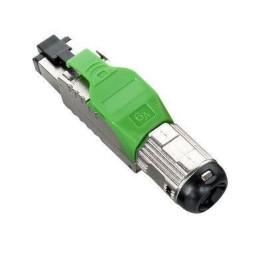 Разъем полевой оконцовки PLUE-8P8C-S-C6A-SH-GN RJ-45 (8P8C) под витую пару для одножил. кабеля tooll