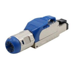 Разъем полевой оконцовки PLUE-8P8C-S-C8-SH-BL RJ-45 (8P8C) под витую пару для одножил. кабеля toolle
