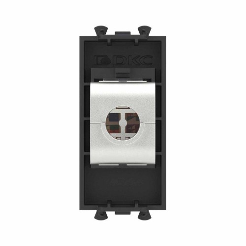 Розетка компьютерная 1мод. Avanti "Черный матовый" RJ45 кат.6 без шторок экранир. модульная механизм