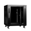 Шкаф монтажный телекоммуникационный напольный SH-05C-12U60/80-BK 19дюйм 12U 600х800х730мм для распре