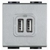 Разъем LL для зарядки 2хUSB алюм. Leg BTC NT4285C2