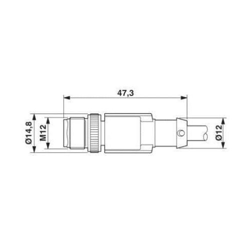 Кабель для датчика / исполнительного элемента SAC-5P-M12MS/ 5.0-PUR/M12FS SH Phoenix Contact 1693092