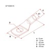 Наконечник ТМЛ 4кв.мм 4-5-3 d5мм ГОСТ 7386-80 (уп.2шт) Rexant 07-5303-5