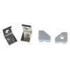 Набор аксессуаров UFE-N03 SILVER A POLYBAG для алюм. профиля крепеж. скобы 4шт сталь заглушки 4шт пл