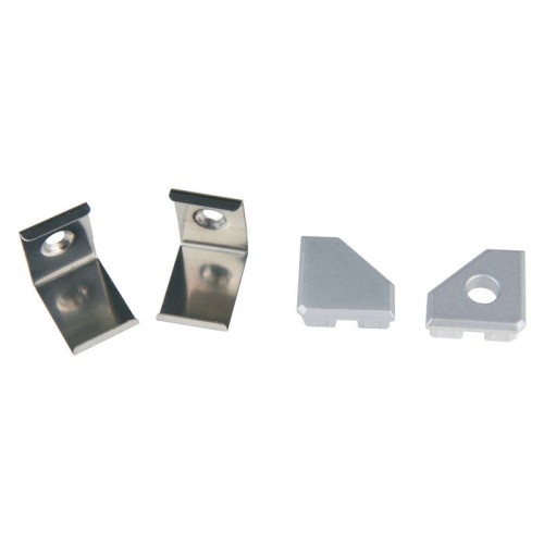 Набор аксессуаров UFE-N03 SILVER A POLYBAG для алюм. профиля крепеж. скобы 4шт сталь заглушки 4шт пл