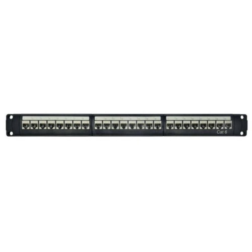 Патч-панель модульная 19дюйм 1U CAT6 24 порта RJ45 экранир. DKC RN6PPF24