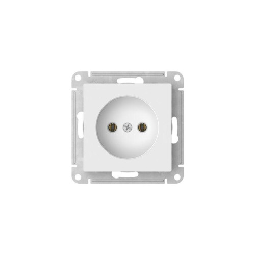 Розетка AtlasDesign 16А без заземл. без шторок быстрозажим. клем. механизм бел. SE ATN000141S