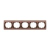 Рамка 5-м Deriy горизонт. свет. корич. LEZARD 702-3100-150