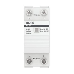Реле напряжения RVb-40A (сквозное подкл.) Basic EKF rvb-40a
