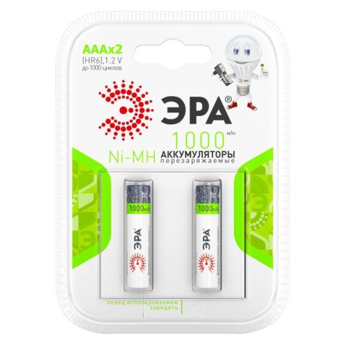 Аккумулятор AAA/HR03 1000мА.ч HR03-2BL (блист.2шт) Эра C0038455