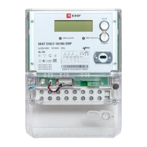 Счетчик Skat 315E/1-10(100) SIRP 3ф EKF 31502R