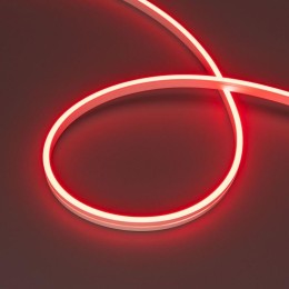 Лента светодиодная MOONLIGHT-SIDE-A168-4x10mm 24V Red 7.2Вт/м IP65 wire x2 прямой вывод кабеля герме