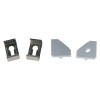 Набор аксессуаров UFE-N04 SILVER A POLYBAG для алюм. профиля крепеж. скобы 4шт сталь заглушки 4шт пл