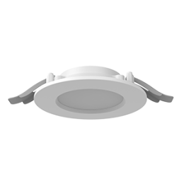 Светильник светодиодный DL-01 Slim 100мм 8Вт 3000К 120x37мм IP65/40 круглый встраив. с опаловым расс