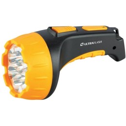Фонарь аккумуляторный LED3815 15LED 2 режима аккум. SLA 220В пластик. черн./желт. (кор.) Ultraflash