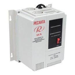 Стабилизатор напряжения АСН-2000 Н/1-Ц Lux 1ф 2кВт IP20 настен. релейный с двумя розетками Ресанта 6
