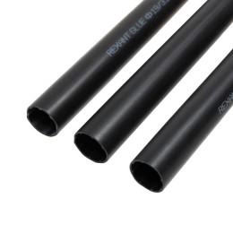 Трубка термоусадочная клеевая 19/3.2 (6:1) 1м черн. (уп.4шт) Rexant 23-0019