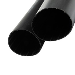 Трубка термоусадочная клеевая 51/8.5 (6:1) 1м черн. (уп.2шт) Rexant 23-0051
