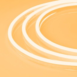 Arlight Гибкий неон ARL-NEON-1608PH-SIDE 24V Amber (8 Вт/м, IP65)