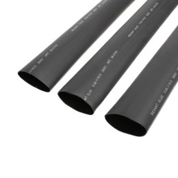 Трубка термоусадочная двустенная клеевая 38.1/19.05 (2:1) (уп.4шт) по 1м черн. Rexant 26-2109