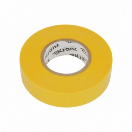 Изолента ПВХ профессиональная 0.18х19мм 20м желт. Kranz KR-09-2802