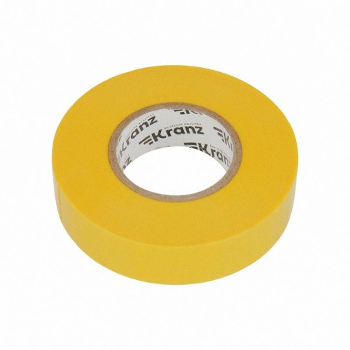 Изолента ПВХ профессиональная 0.18х19мм 20м желт. Kranz KR-09-2802