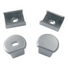 Набор аксессуаров UFE-N07 SILVER A POLYBAG для алюм. профиля крепеж. скобы 4шт сталь заглушки 4шт пл